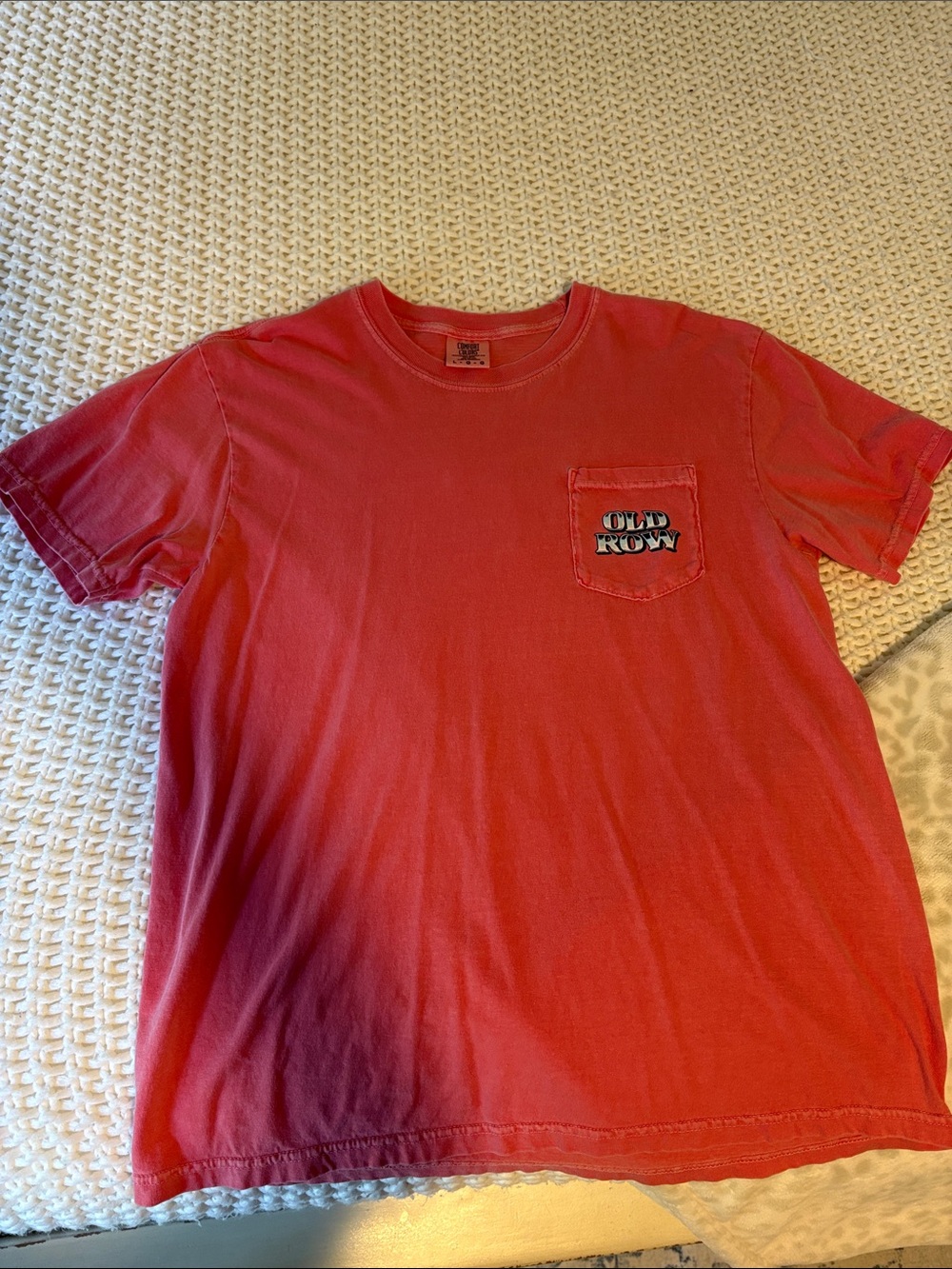 Comfort Colors Men’s Red Short-Sleeve Pocket Tee